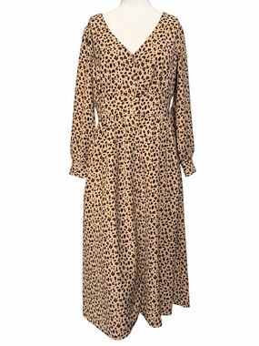 J Crew Leopard Midi Dres